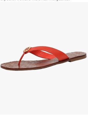 Tory Burch Women's Thora Flat Thong Sandal in orange